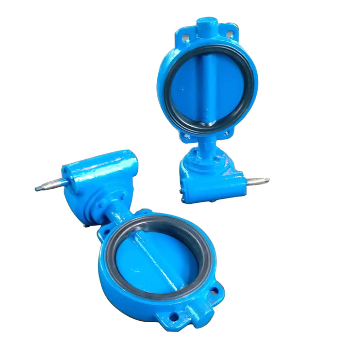 D371X-10手動(dòng)對(duì)夾式蝶閥雙向密封鑄鐵碳鋼